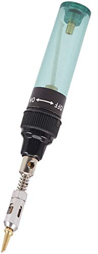 Soldador de Soplete InaláMbrico Pluma de Soldador de Gas Butano MT-100 (Verde)