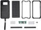 Power Bank Cargador Inalámbrico, Portátil 20000mAh Carga Rápida Dual USB Polar Mobile Power Bank Case DIY Kit con Linternas LED para Dispositivos Móviles(Black)