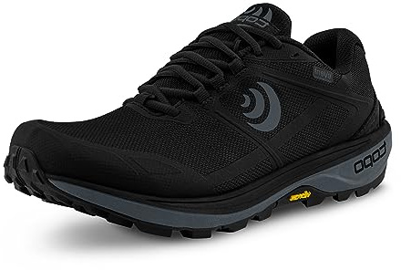 Topo Athletic Terraventure 4 WP - Tenis Deportivos para Correr para Hombre, Impermeables, cómodos, Acolchados, duraderos, de 3 mm, para Correr, Negro/Carbón, 48 EU