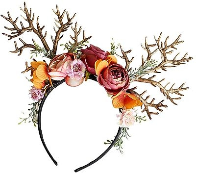 ifundom 4 Stück Blumen-haarreifen Stirnband Weihnachtskostüm-zubehör Für Frauen Männer Jungen Und Mädchen Haar-accessoires Für Partybedarf Künstlicher Zweig