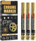 Auto-Kratzer-Entferner-Stift, 3 Stück, Autoreparaturlack, Kratzer-Entferner-Lackstift, Hochglanz-Flüssig-Chrom-Marker, Chrom-Markierungsstift, Ausbesserungslack für Autos, (Golden)