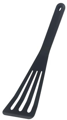Silicone Fish Spatula - Durable and Flexible Fish Turner for Your Culinary Adventures - Black Version