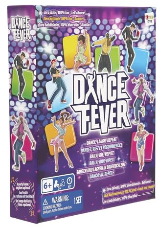 Dance Fever, Party Card Game, Tanzen, Lachen, Wiederholen, Wiederholen, Wiederholen, Wiederholen Sie den Thron der Tanzbahn, speichern oder verlieren, Kartenspiel für Kinder und Erwachsene ab 6 Jahren