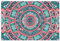 Platzdeckchen Tischset Abwaschbar Platzdeckchen Mandala Ethno Tribal Bohemian Rosa Tischset 6er Set Tischset Tischset 4 Stück
