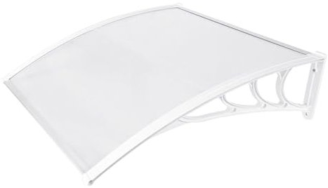 Canopy Front Door, Canopy Plastic Canopy, Pent Arch Canopy, Canopies, Transparent, Awnings 75 cm x 100 cm, for Doors, Windows and Shop Windows