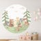 KIDSMOOD - Wandsticker für Kinder- & Babyzimmer Wanddeko für Mädchen & Jungen Aquarell XXL Wandtatoo als Deko für Kinderzimmer Ideale Geschenke für Kinder und Babys [60 cm]