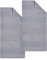 Dyckhoff Popcorn Silber 100% Baumwolle 2X Handtuch 50 x 100 cm Frottier Saugfähig Schnelltrocknend Weich Langlebig Pflegeleicht