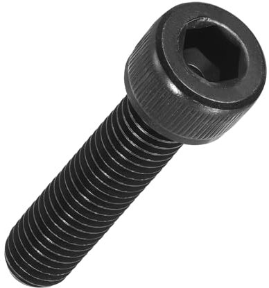 Kozelo 10pcs Tornillos de Cabeza Hexagonal - [M8-1.25 x 35mm] Aleación de Acero 12.9 Grado Óxido Negro Totalmente Roscado Allen Tornillo para Industrial Muebles Impresión 3D Reparación