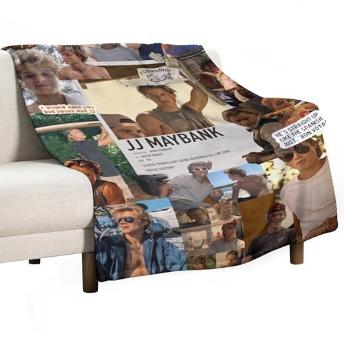 QapLWczK JJ Star Maybank-Decke, Klimaanlage, superweich, für Reisen, Outdoor, Flanelldecke, modisch, personalisiertes Geschenk, Büro, Sofa, Merch, 76 x 101 cm, Stil