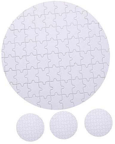 BESTonZON 4stücke Rubbel Und Schnüffelpuzzle Sublimationspuzzle-rohlinge Malpuzzles Für DIY-Puzzle Leeres Puzzle DIY-Puzzle-Spielzeug Malpuzzle-Spielzeug Lernspielzeug Leeres Kinderpuzzle Su