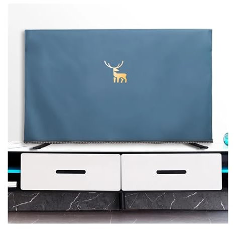 Copertura TV Antipolvere Copri Tv Esterno Copertura antipolvere per TV in tessuto tecnologico Copertura antipolvere impermeabile antipolvere per televisore LCD da 32/40/42/46/50/55 pollici(Blue,32Inch