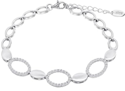 LOTUS SILVER Armband Silber Damen LP3811-2/1 Sterling 925 ml | Elegantes Armband, poliert mit feiner Verarbeitung, Ideal als Geburtstagsgeschenk, Jahrestag, Besondere Anlässe