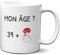 L'Esprit Des Anges Tasse Mug 40 ans Doigt Honneur Homme Femme - Cadeau Anniversaire 40 ans Ans - Idée Cadeau Original, Humour, Drôle, Rigolo