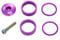 Aluminum Alloy Bike Headset Spacer with Stem Top Cap, 1 1/8 Inch Diameter (Purple)