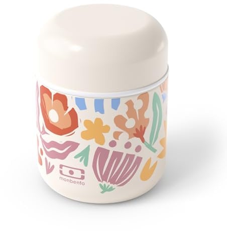 monbento - Fiambrera Termica Niños Capsule graphic Papercut - Fiambrera Acero Inoxidable Infantil para Comidas Calientes/Frías hasta 5 Horas - Lonchera para Niños Ideal para Fruta/Compotas/Puré