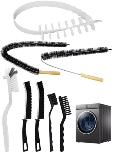 JUNTIANZE 8 Pack Washing Machine Cleaning Brush Kits, Front Load Washer Cleaner Tools Accessories, for Tight Spaces and Washing Machine Rubber Seals