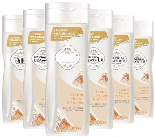 Imperiaal Leatheer Cotton Flower & Vanilla, 6 x 500 ml | Suitable for all skin types | NAEM