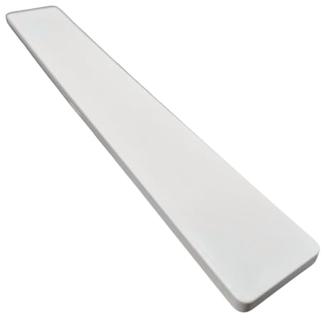 SHMOX uPVC Fascia Board 300mm Round Edge Profile End Caps White – Elegant and Durable Window Cill End Caps for a Smooth Appearance (Pack of 1)
