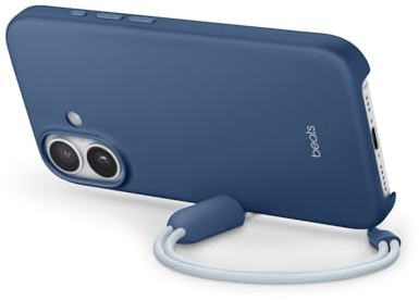 Beats iPhone 17 Kickstand Case with MagSafe & Camera Control, Built in Stand & Lanyard, Matte Finish with Microfibre Lining – Bedrock Blue