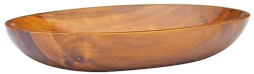 Generico Lavabo in Legno Massello di Teak 60x40x10 cm,Lavandini Bagno