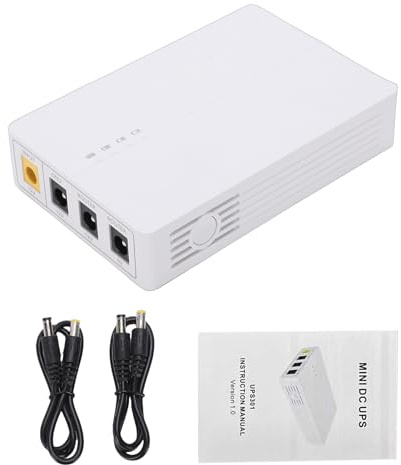 Bewinner Portable UPS for Router and Modem, 6000mAh Uninterruptible Power Supply with 9V/12V Output, 6-Hour Battery Backup for Home Office Internet During Power Outages
