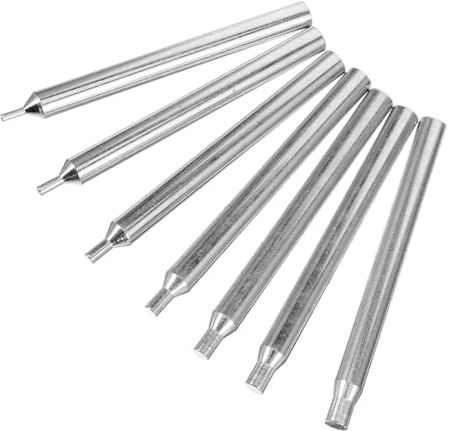 COOPHYA Bastoncini per Lucidare per Molatura e Lucidatura 7 Set Stabilità e Controllo in Metallo Argento Pietre Preziose Artigianali
