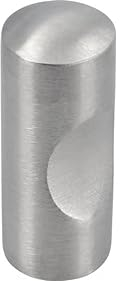 SIRO Möbelknopf Bad-Schwartau, Schlicht, Edelstahl fein geschliffen, 10 mm x 24 mm x 10 mm, 1612-10N1