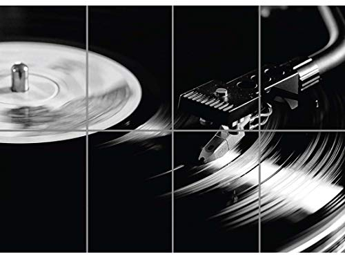 Doppelganger33 LTD Record Player Vinyl Turntable 1210 DJ Deck XL Giant Panel Poster Art Print (8 Sections)