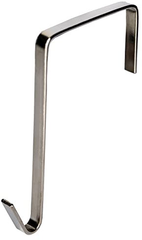 Brilliant Feet ODH45 - Over Door Hooks - Use with Doors up to 45mm Thick - 5x1mm Cross Section - Chromed Steel - Pack of 1