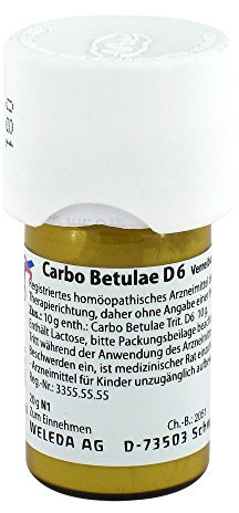 Carbo Betulae D6, 20 g