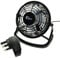 Ex-Pro Mini 4 Inch Ultra Quiet Desktop Cooling USB Fan with USB Mains Power, with Tilting Design, Perfect for Home and Office Use, Simple Plug and Play - Black