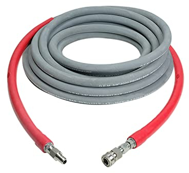 Simpson 50ft, 3/8 8000 PSI Wrapped Rubber Hot Water Pressure Washer Hose