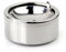 Kinger_Home Edelstahl Aschenbecher mit Deckel Zigaretten Aschenbecher für Innen und Außen Aschenbecher für Raucher Desktop Smoking Asche Aschenbecher für Home Office Dekoration (Silber)