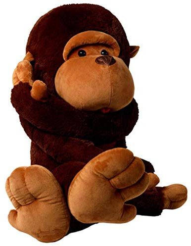 YunNasi Riesen AFFE Kuscheltier Groß Plüschtiere Orang-Utan Tier Spielzeug Realistisch Gestaltetes Stofftier Geschenk für Kinder Freundin (110CM)