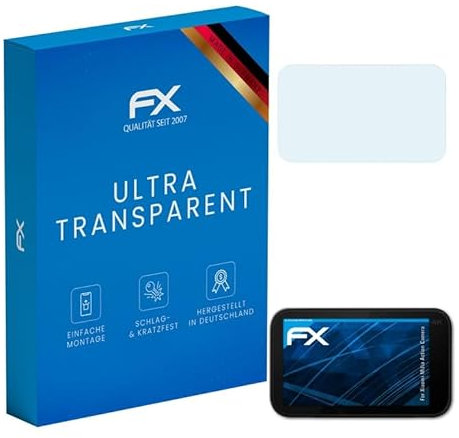 atFoliX Screen Protection Film compatible with Xiaomi MiJia Action Camera Screen Protector, ultra-clear FX Protective Film (3X)