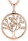 JO WISDOM Halskette Lebensbaum silber 925 baum des lebens Yggdrasil Anhänger Kette mit 3A Zirconia mit rosévergoldet,Damen Schmuck,Schmuck für Frauen
