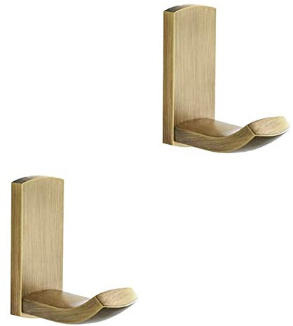WINCASE 2 Stück Antike Kleiderhaken Handtuchhaken Halter Bademantelhaken Wandmontierte Messingkonstruktion für Badezimmer Retro Vintage Stil