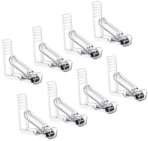 CZ Store Tischdeckenklammern - 8er-Pack Transparente Esstisch-Stoffhalter, durchsichtige Federrock-Klammern - Zubehör für Picknick-Ausflüge, Gartenbuffets, Outdoor-Partys