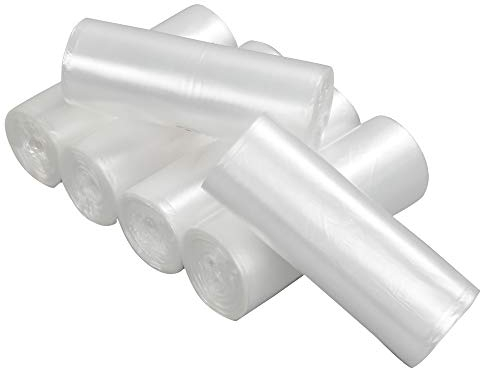 Ponpong Garbage Trash Packaging Bag Liners, 30L, 150 Counts/6 Rolls