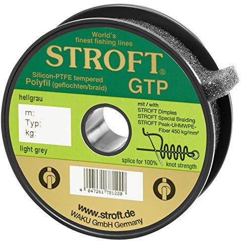 WAKU Schnur STROFT GTP Typ R Geflochtene 100m hellgrau R2-0,180mm-5,5kg