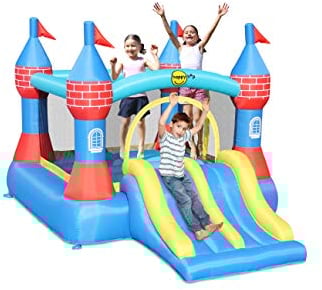 Happy Hop Happy AIR AUFBLASBARES Schloss MIT DOPPELSCHIEBER - 9512