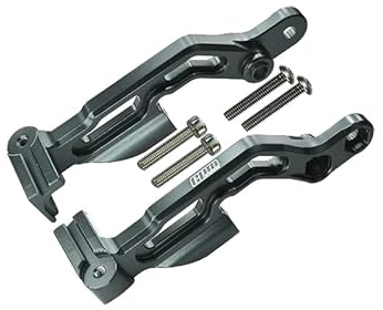 Arrma 1/7 INFRACTION 6S BLX Tuning Teile Aluminium Rear Body Post Fixed Mount - 2Pc Set Grey Silver