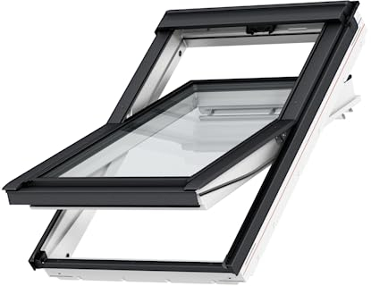 Velux Sparpaket SunProtectSolar - Dachfenster+Eindeckrahmen+Solar Rollladen (66 x 118 FK06, EDZ 0000 - für Ziegel bis 4,5cm)