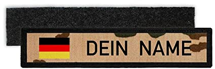 Copytec BW Tropentarn Namenschild Patch mit Namen Bundeswehr ISAF Tropen Aufnäher #25317