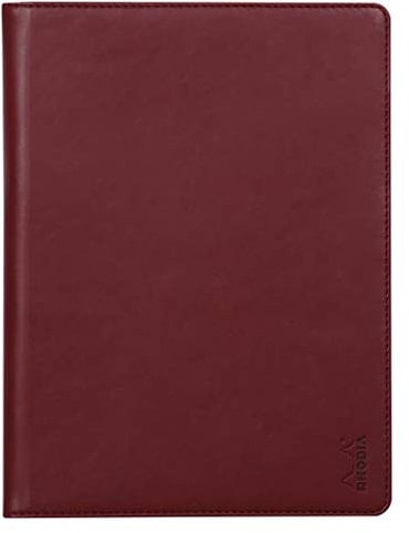 RHODIA 216008C - Portablocco e portadocumenti N°16 Vinaccia - per Bloc-Notes e taccuini in Formato A5 17,5 x 23,5 cm (14,8x21 cm) - Simil Cuoio Italiano Premium