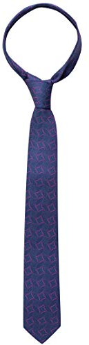 eterna Krawatte Schmal gemustert marine,142 cm-H