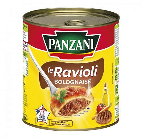 PANZANI - Ravioli Pur Boeuf Sauce Bolognaise 800G - Lot De 3 - livraison offerte