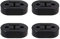Bohaner 4PCS Universal Exhaust Rubber Mount Black Exhaust Pipe Hanger Car Heavy Duty Exhaust Hanger Insulator Shock Absorbent 2 Holes, 12mm for Most Cars Truck Van