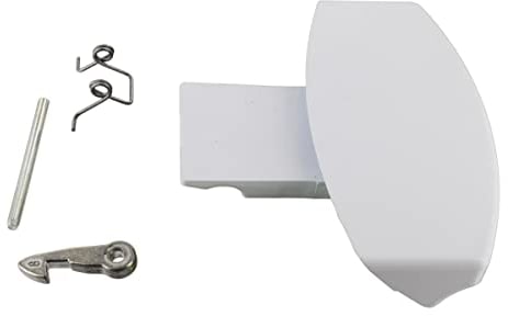 Paxanpax PLD1073 Compatible for Hotpoint BHWD, BHWM; Indesit IWD, IWM; Scholtes SL70PWMAIUK, SL75PWDAIUK White Door Handle Kit