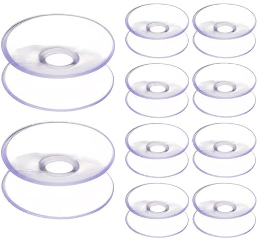 SEWACC Saugnapf Für Rattan Tisch Glasplatte Doppelseitige Saugn? für Glasplattentischoberteil um Glasplattentischoberteil Vom Gleiten 10Pcs 30Mm für zu Saugnapf Doppelseitig 60mm